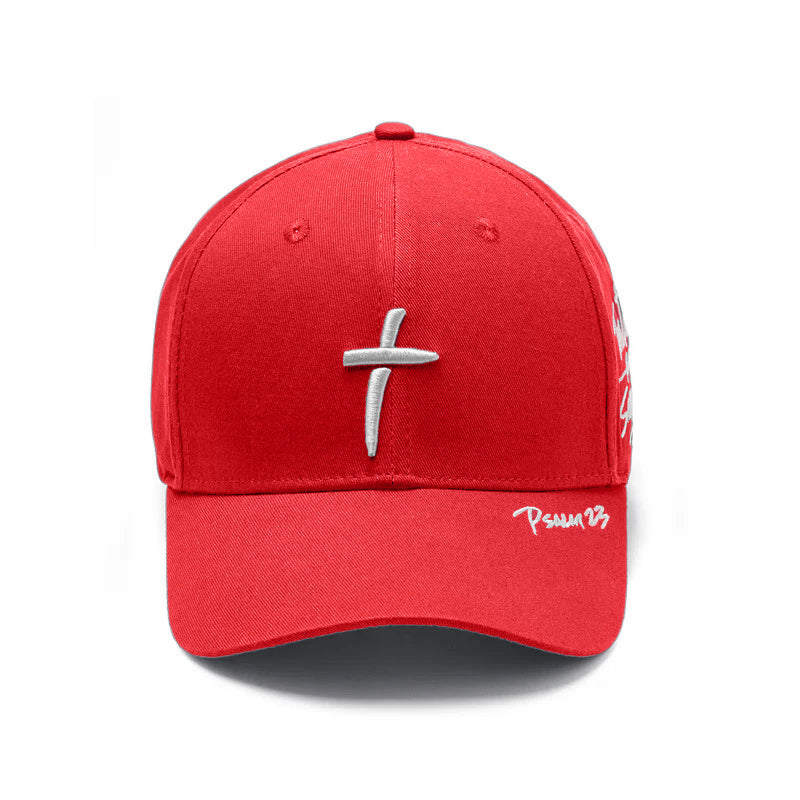 Psalm 23 - Premium Baseball Cap - Red