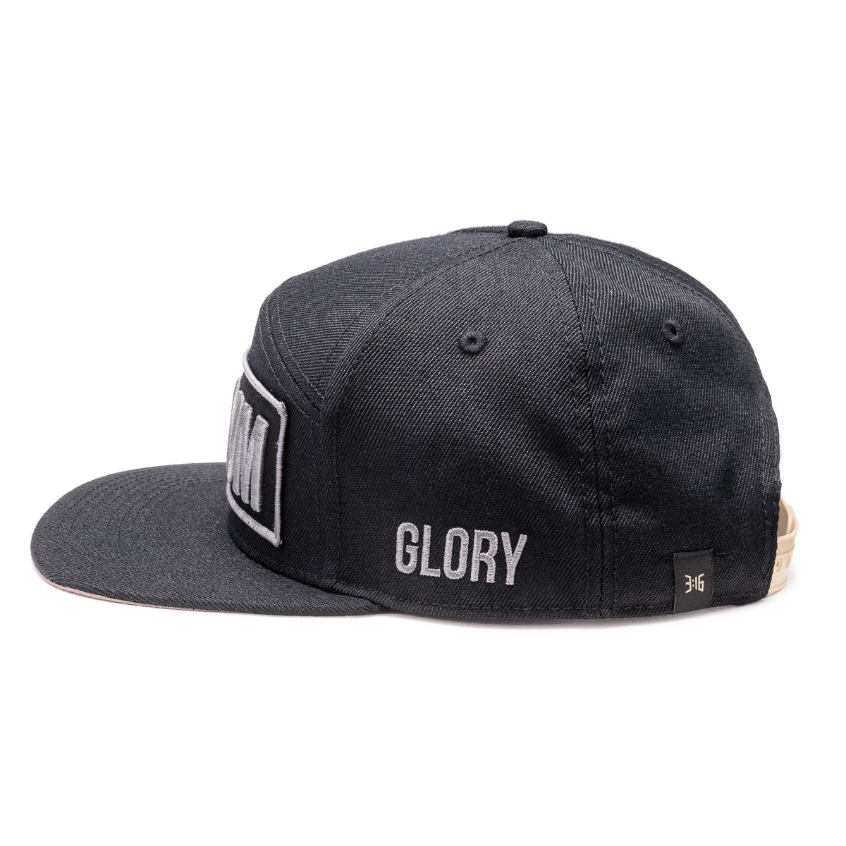 3:16 Collection Hat Kingdom Snapback Hat - Black
