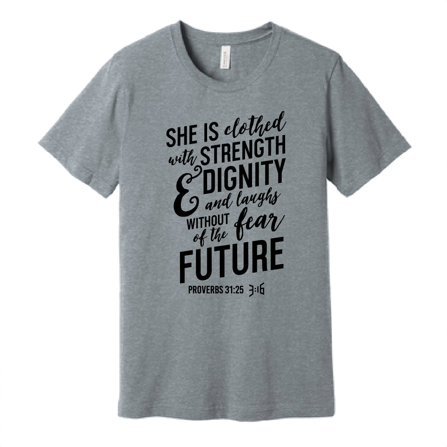 Strength & Dignity T-Shirt (Heather Gray)
