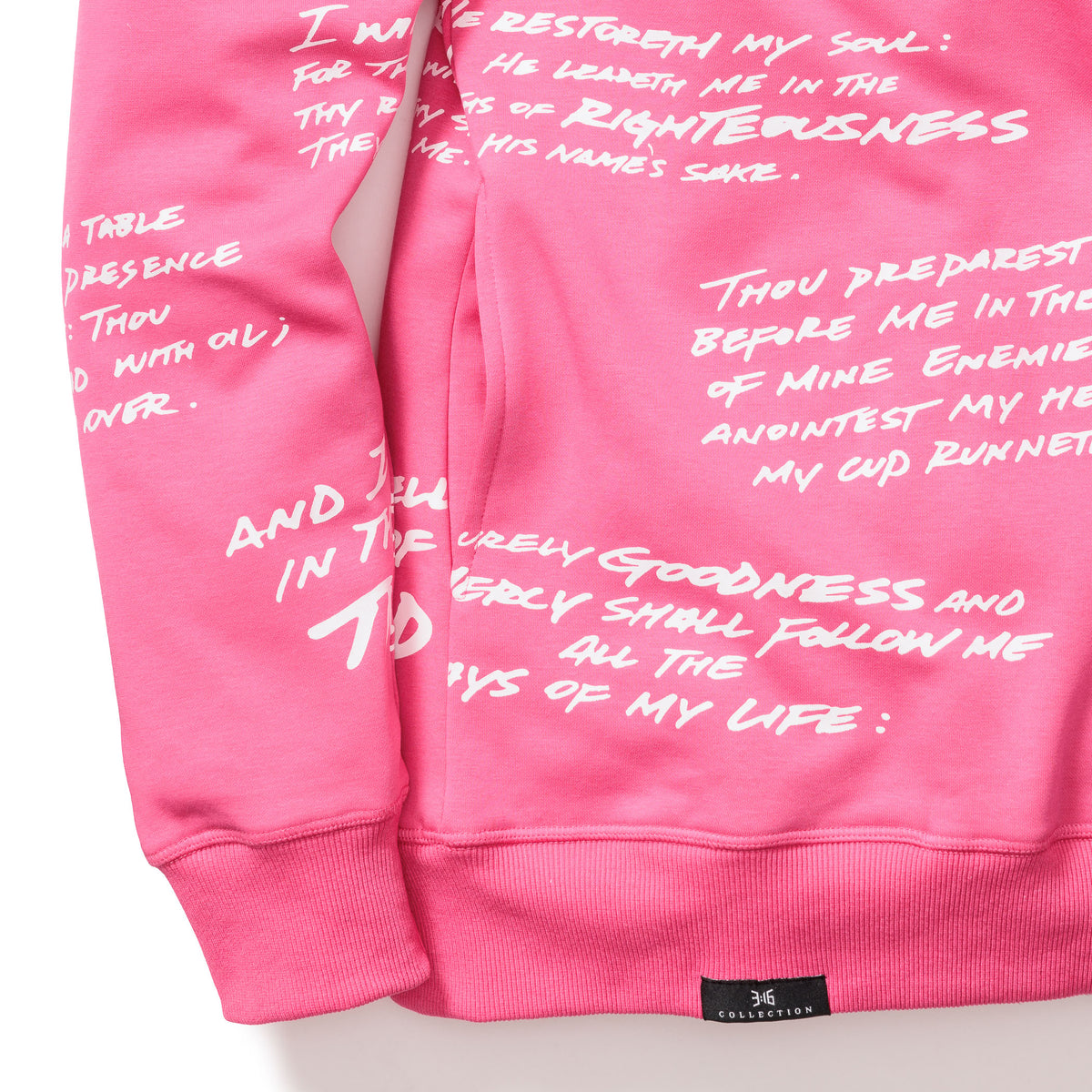 316collection Hoodie Psalm 23 Hoodie - Hot Pink
