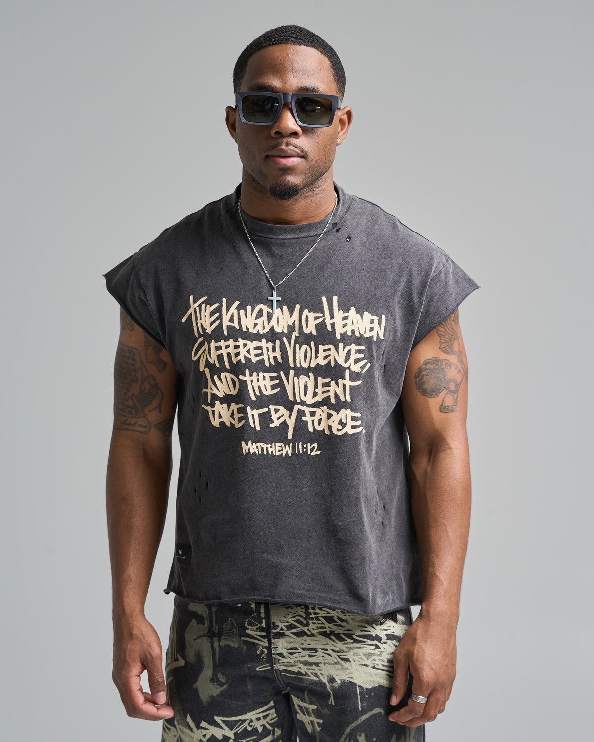 316collection Kingdom Cap Sleeve Tee - Black