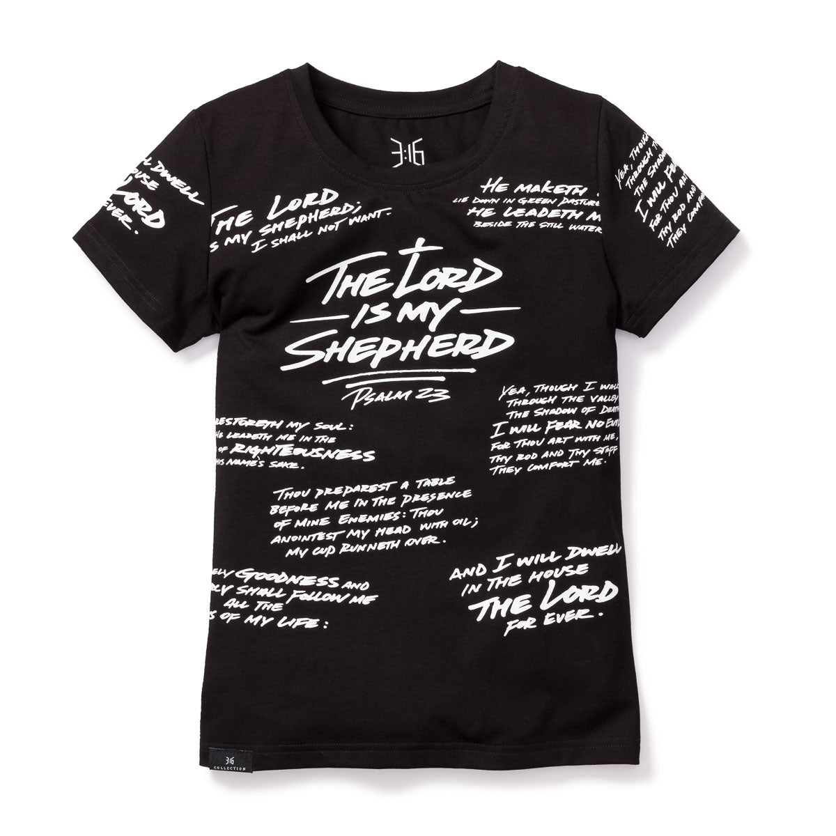 Psalm 23 - Premium Kids T-Shirt - Black