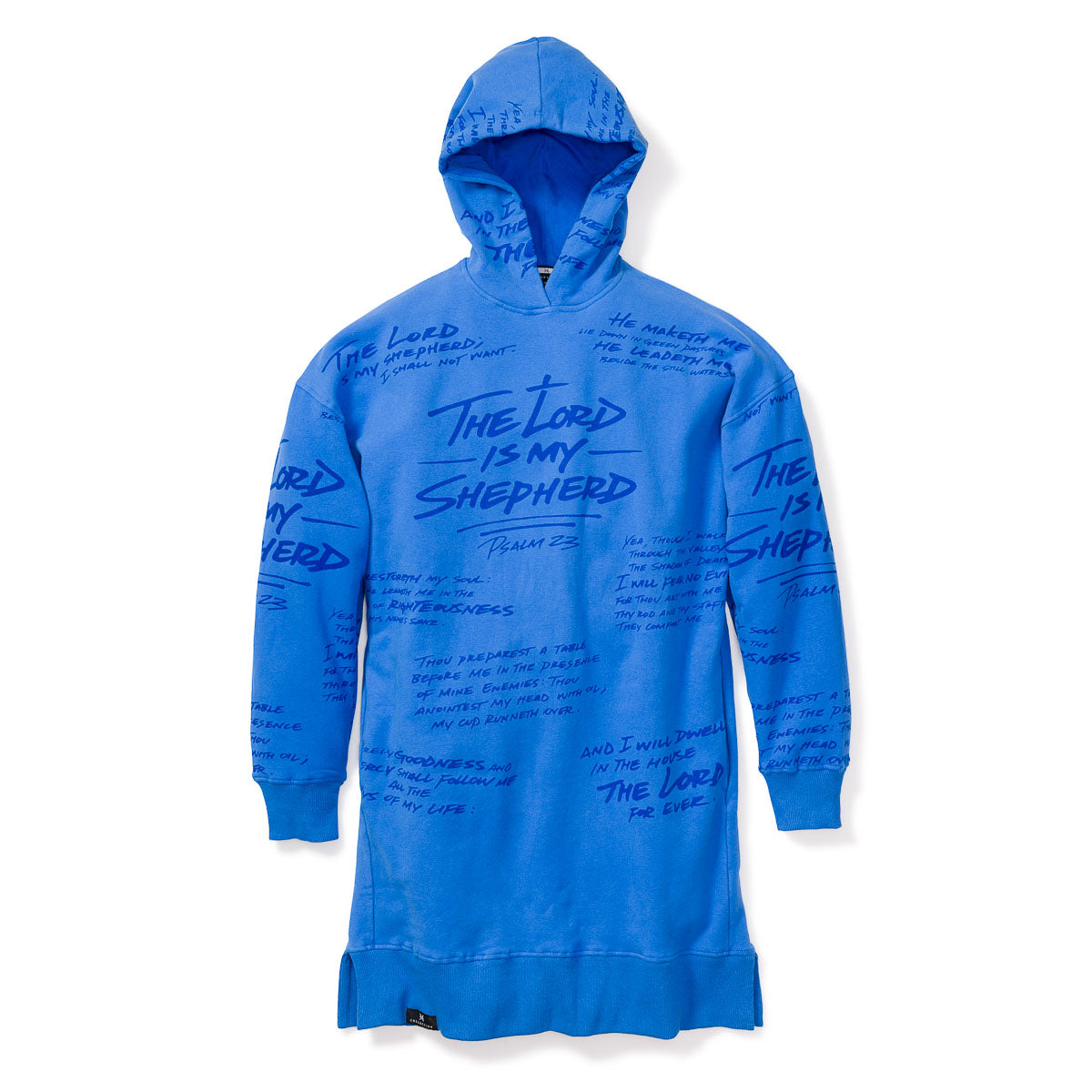 Psalm 23 Hoody Dress - Royal Blue