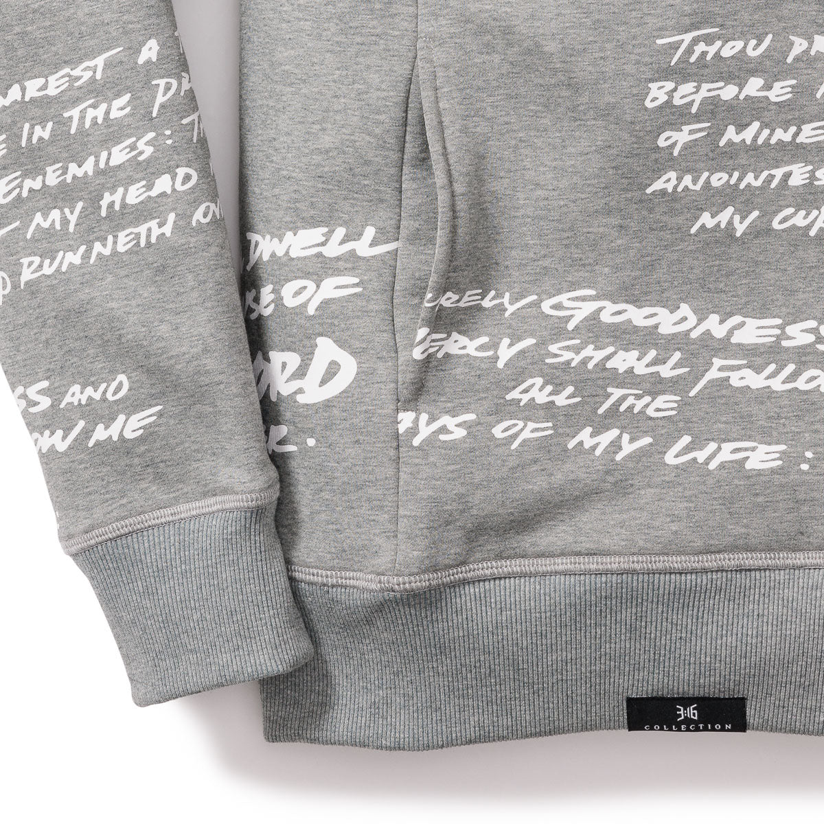 Psalm 23 Hoodie - Heather Gray