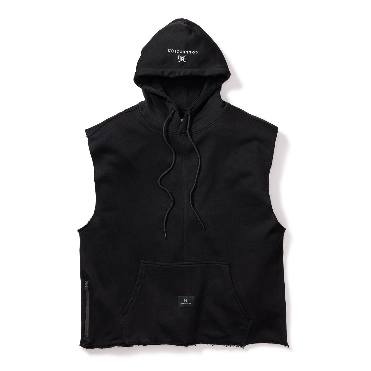 3:16 Sleeveless Hoodie - BLACK