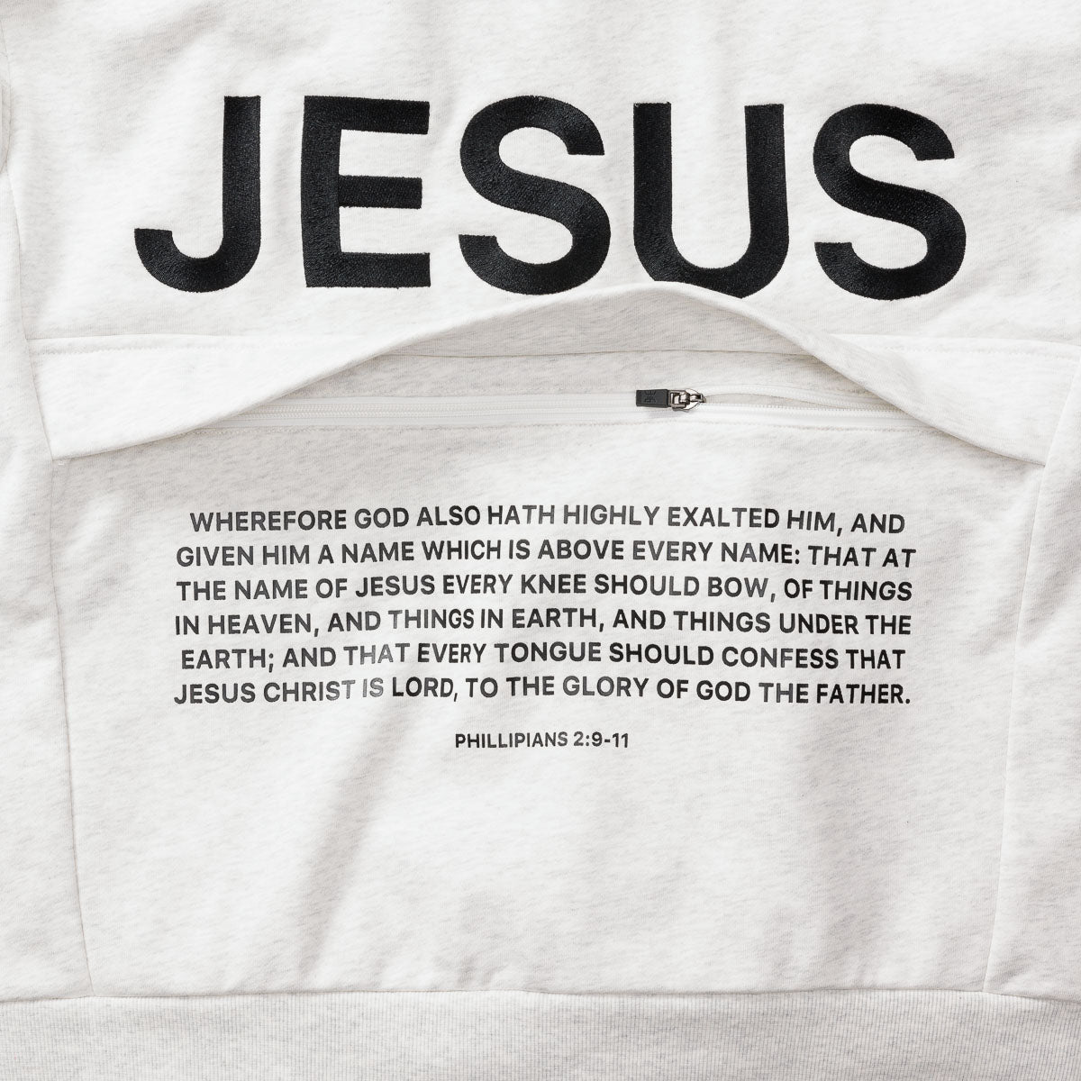 Jesus - Luxury Hoodie - Heather White