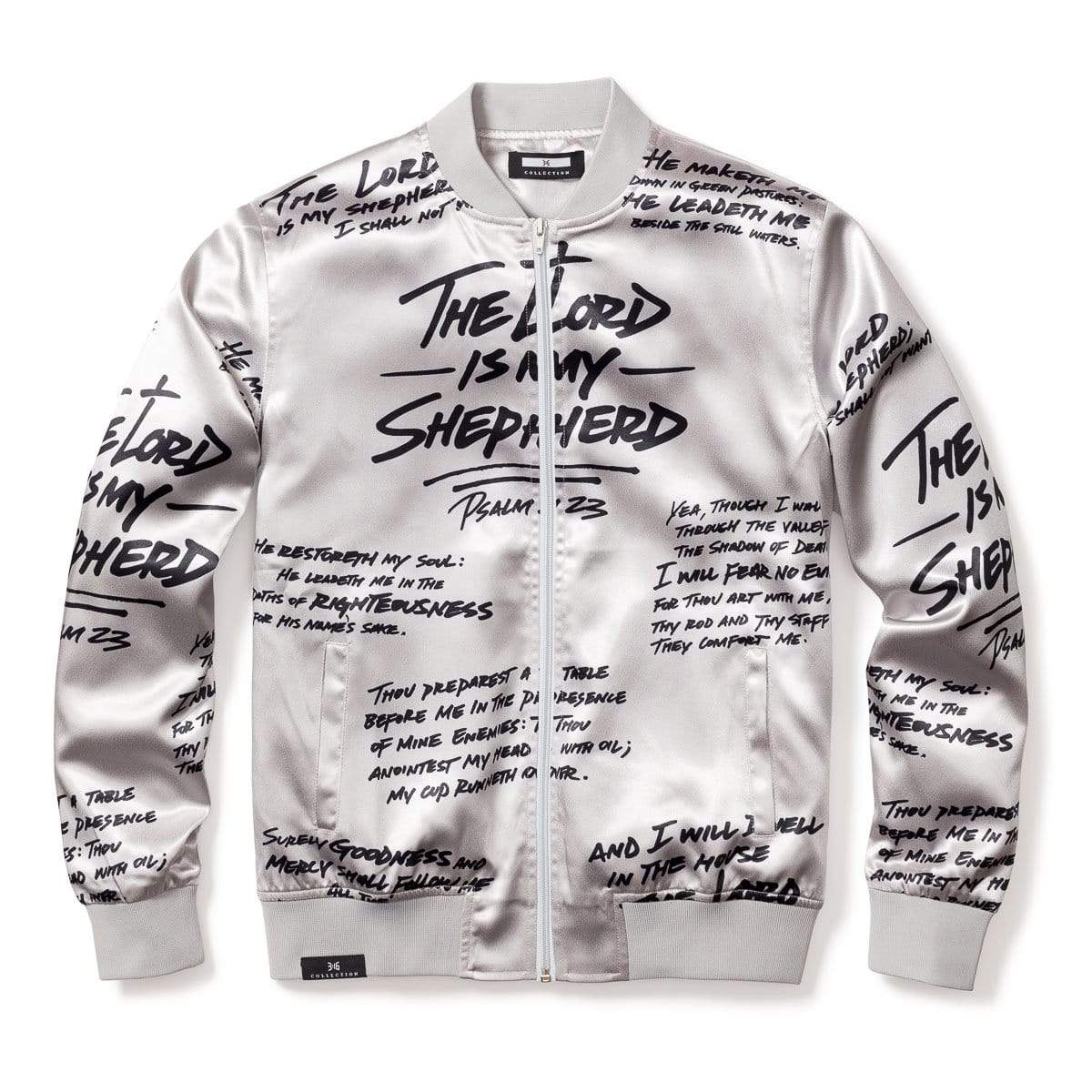 Psalm 23 Bomber Jacket - PLATINUM