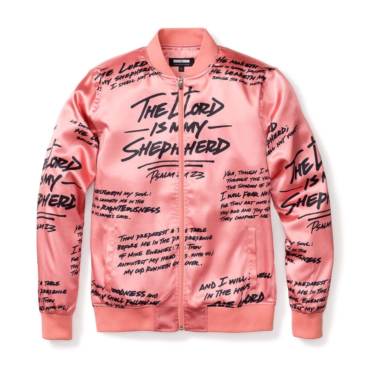 3:16 Collection Jacket XS Psalm 23 Bomber Jacket - Rose Gold