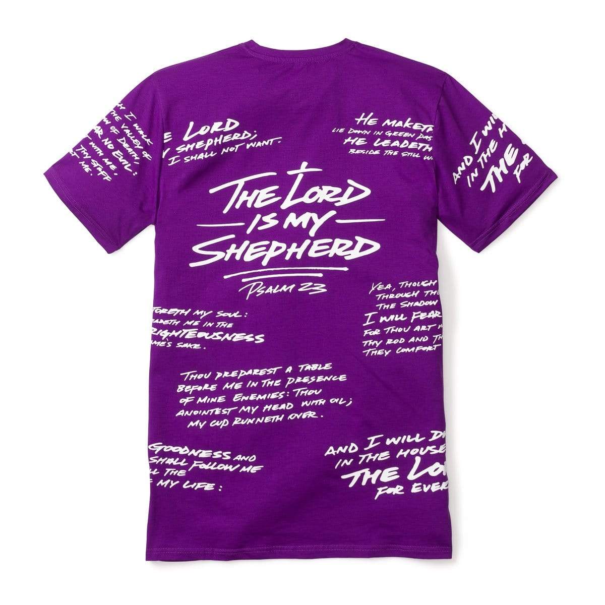 316collection Apparel Psalm 23 - All Over Premium Tee - Purple - Limited Edition
