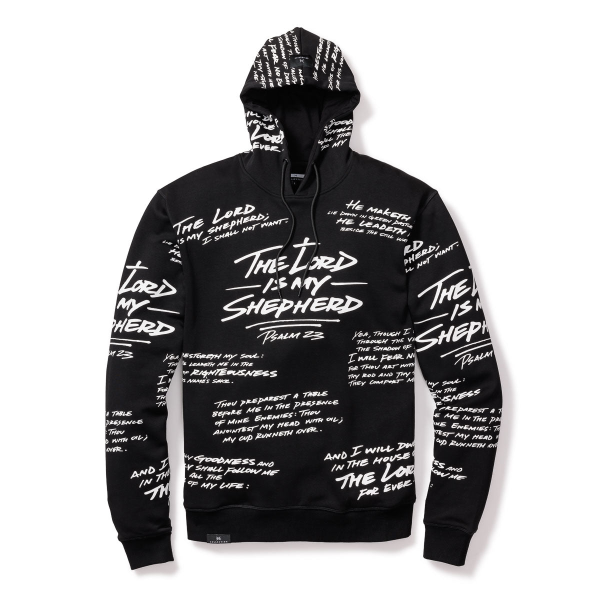 316collection Hoodie Psalm 23 Hoodie - Black