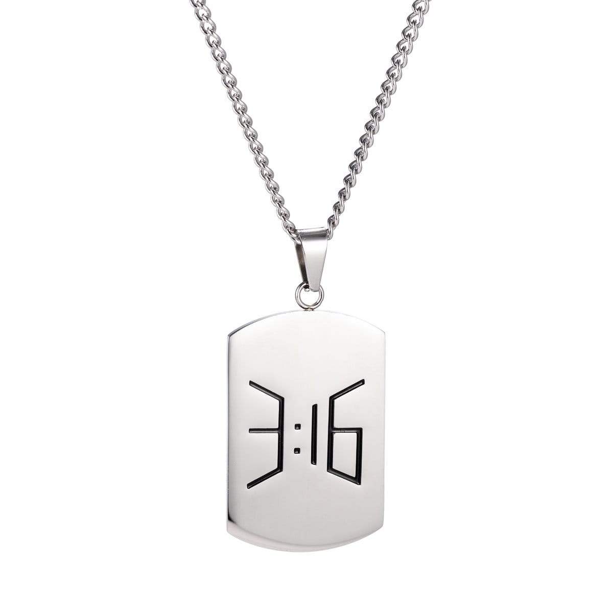 316collection Jewelry 3:16 Dogtag Necklace